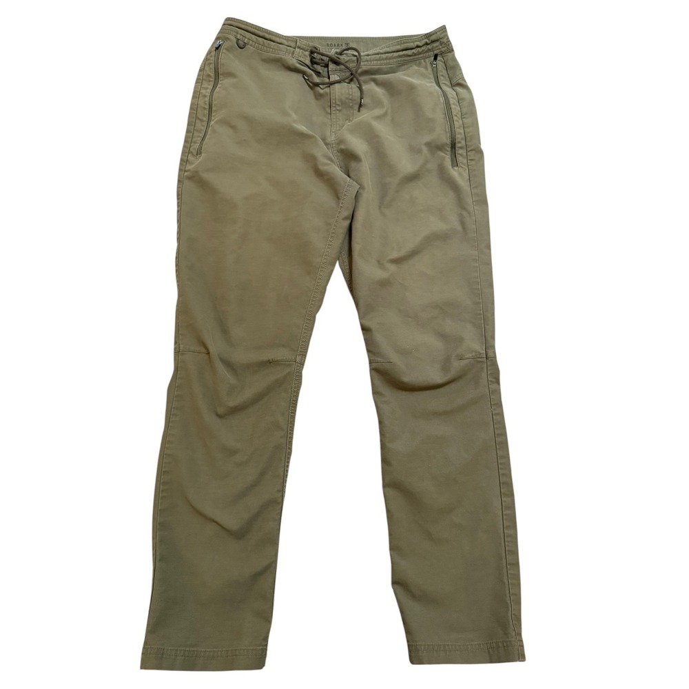 Roark Layover Traveler Pants Utility Military Green Cargo Stretch Utility Sz 32